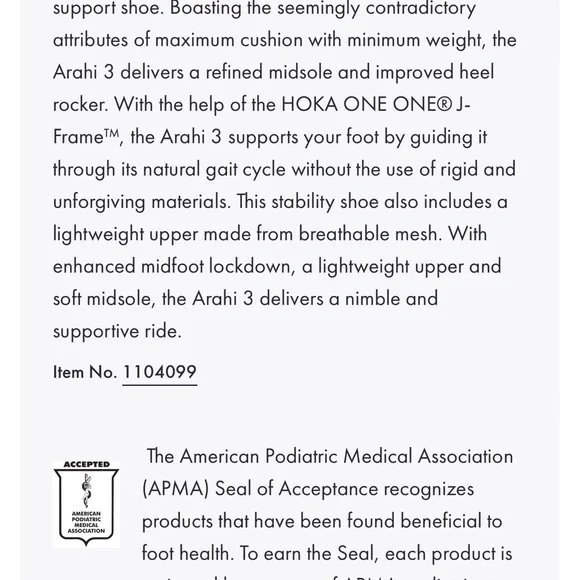 Hoka Arahi 3 Running Shoes - Picture 6 of 6